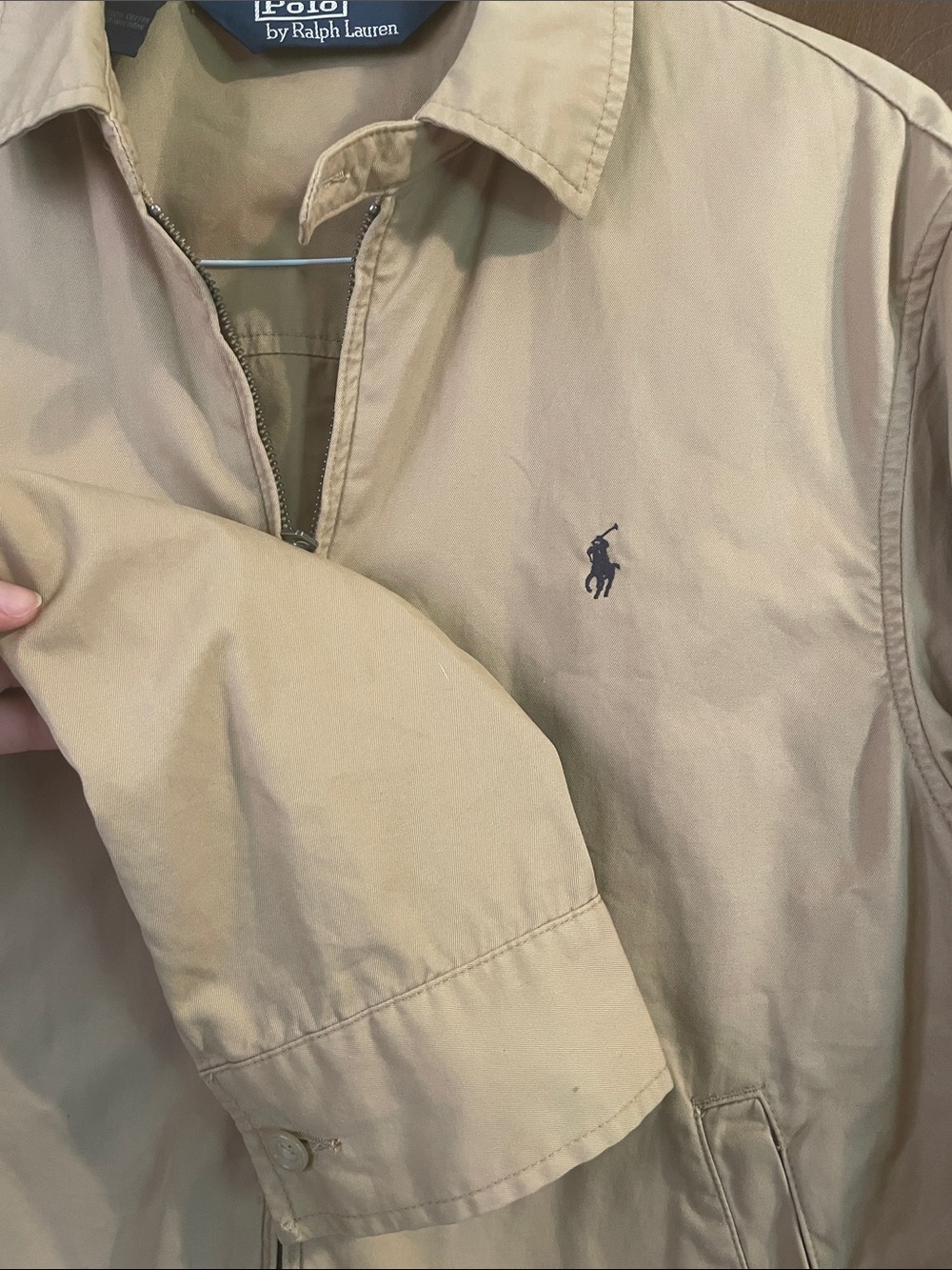 Polo by Ralph Lauren Bi-Swing Khaki Lightweight Zip Jacket - Picture 3 of 5